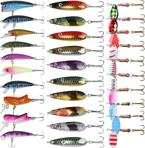 30pcs spinner baits trout - spinner,